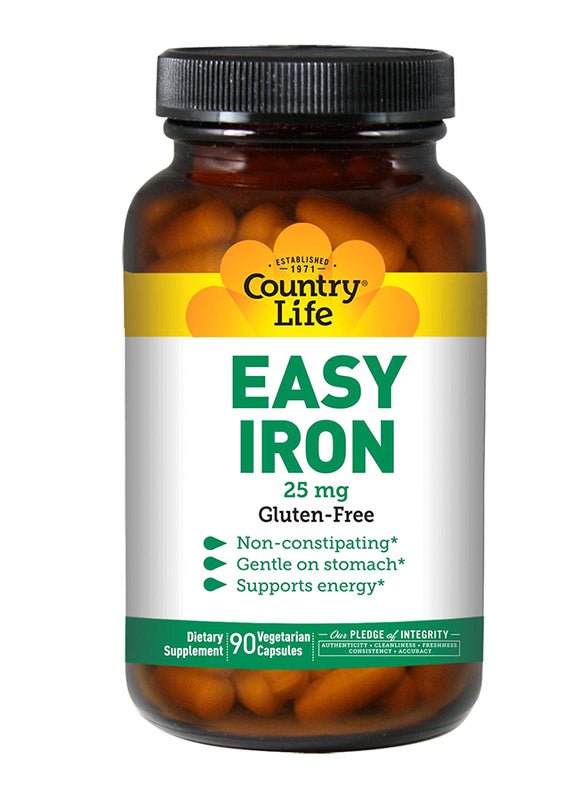 COUNTRY LIFE EASY IRON 25MG CAP 90s