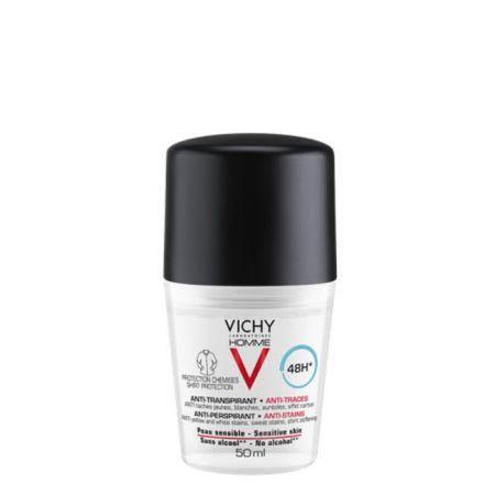 Vichy Homme 48h Anti-Perspirant Anti-Stains Deodorant 50ml - Med7 Online