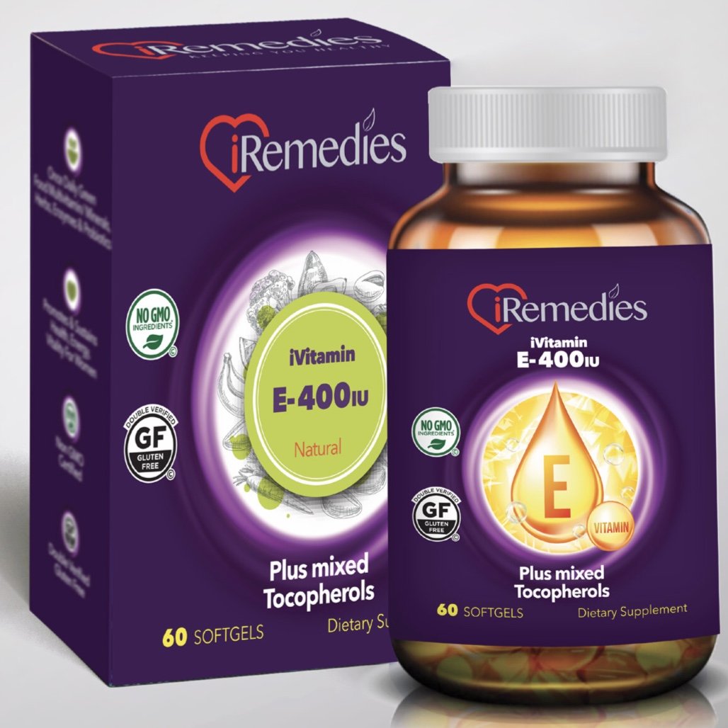 Iremedies iVitamin E 400 IU 60 Softgels - Med7 Online