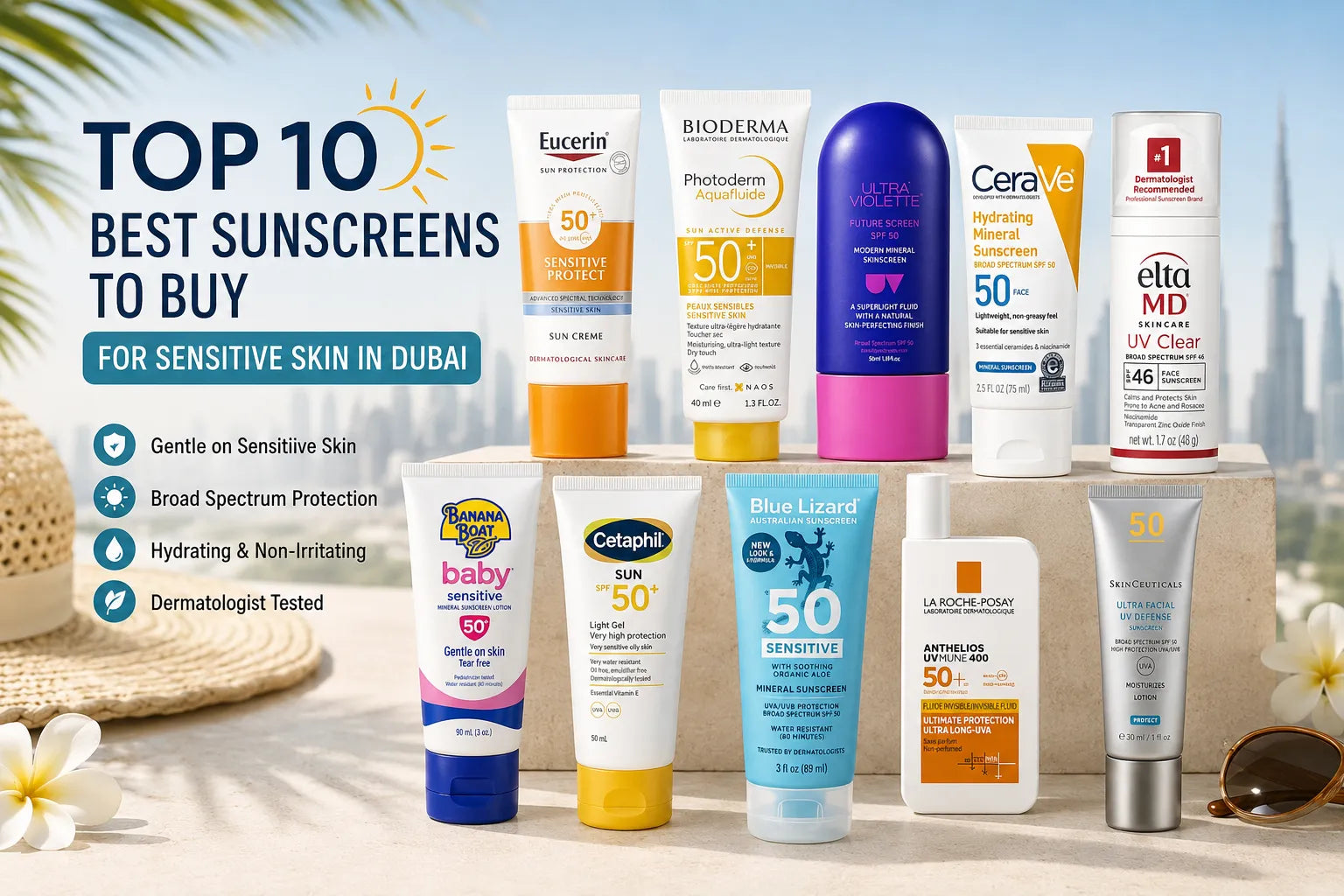 Top 10 Best Sunscreens for Sensitive Skin
