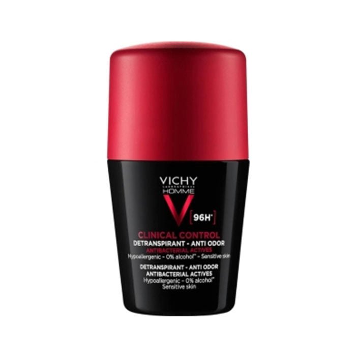 VICHY HOMME 96H CLINICAL CONTROL BLACK DEO ROLL ON 50ML