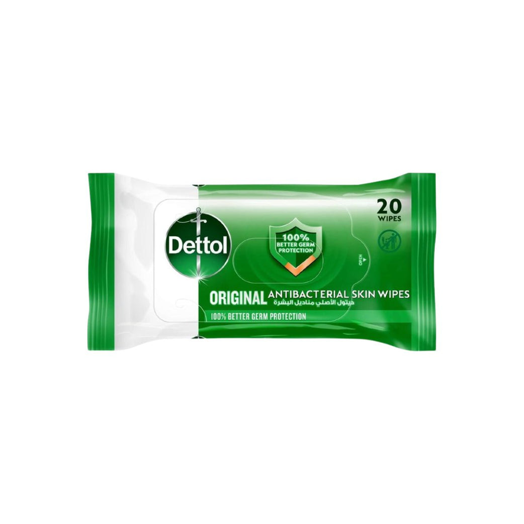 DETTOL ORIGINAL ANTIBACTERIAL WIPES 20s