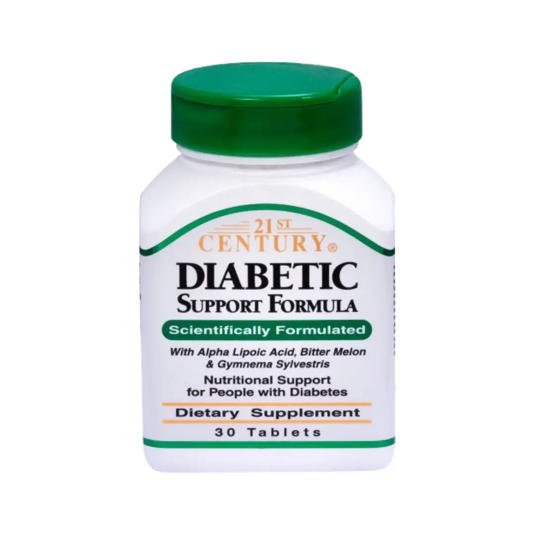 21st Century Diabetic Support Tablets 30s Daily multivitamin supplement to support energy and overall wellbeing for adults