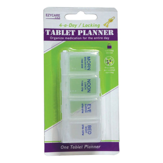 Ezycare Plus 4 A Day Locking Tablet Planner 17800