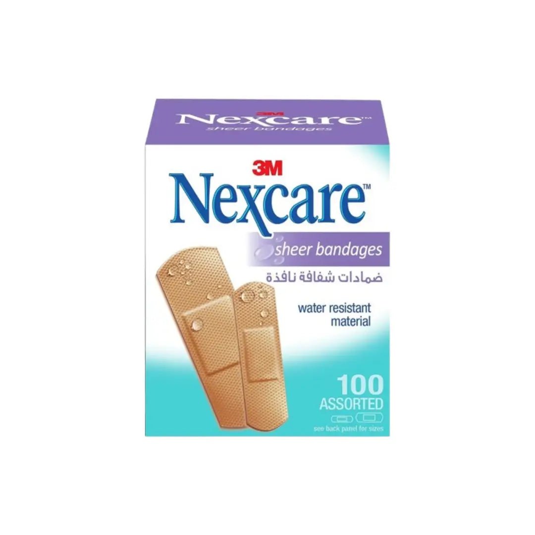 3M Nexcare Sheer Bandage Water Resistant 100s