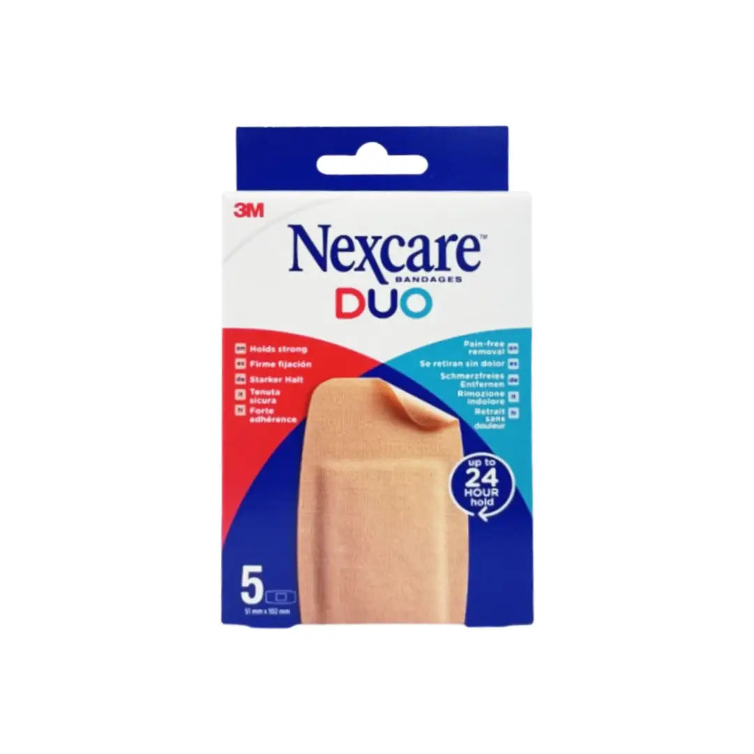 3M Nexcare Duo Plaster Maxi 5 pack box front view