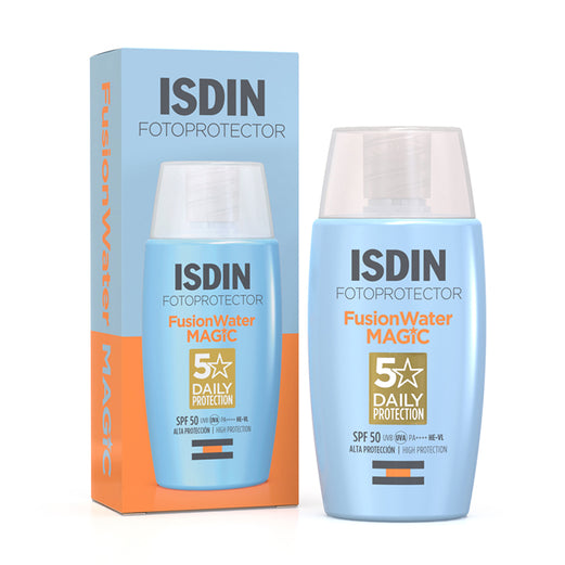 ISDIN Fotoprotector Fusion Water SPF50, 50 ml / Sunscreen for face , water-based , oil-free , sensitive skin , paraben free , make up friendly.