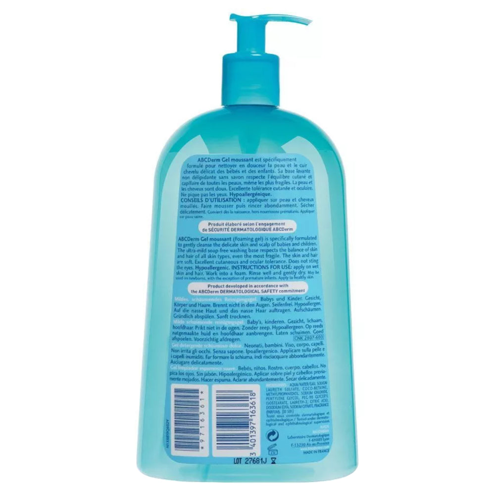 BIODERMA ABC DERM GEL MOUSSANT PUMP 1L