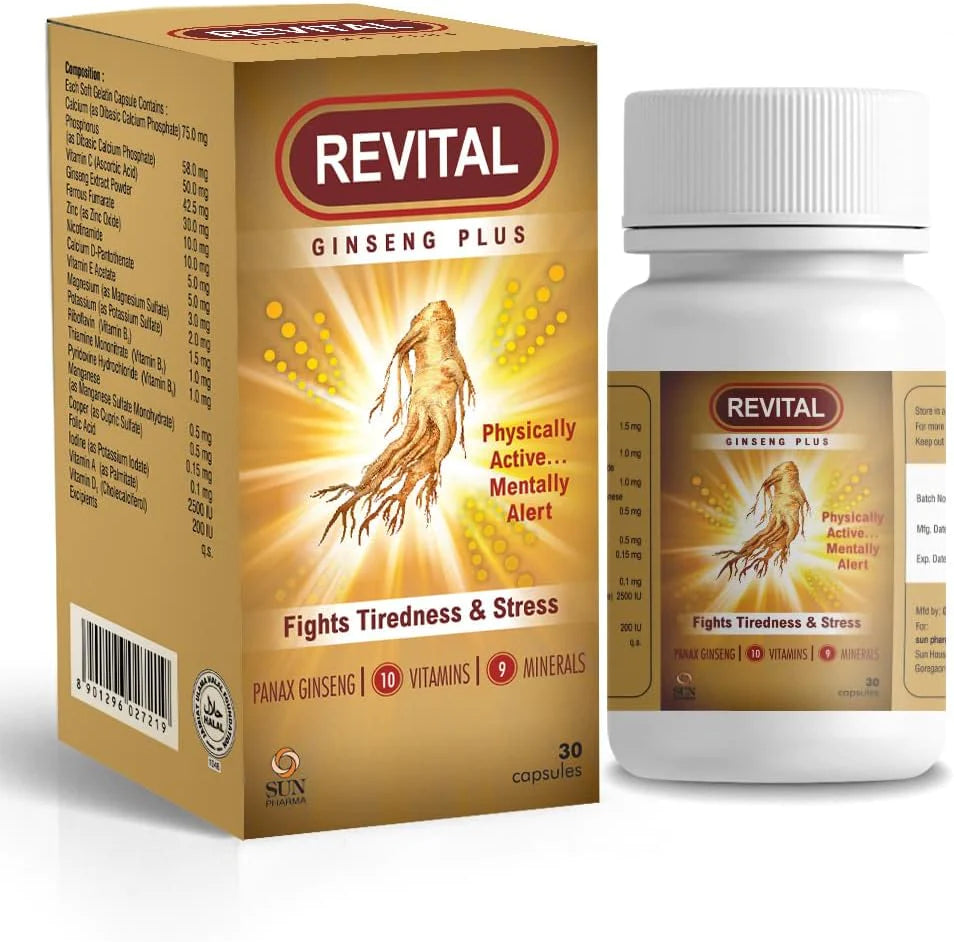 Revital Ginseng Plus Capsules 30’S