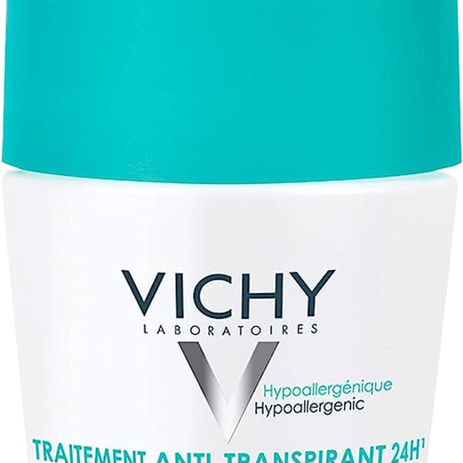 Vichy 48 Hour Anti-Perspirant Treatment Roll-On for Sensitive Skin, 50 ml
