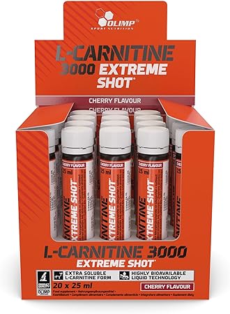 Olimp L-Carnitine 3000 Extreme Shot 25ml Cherry Amp 20s