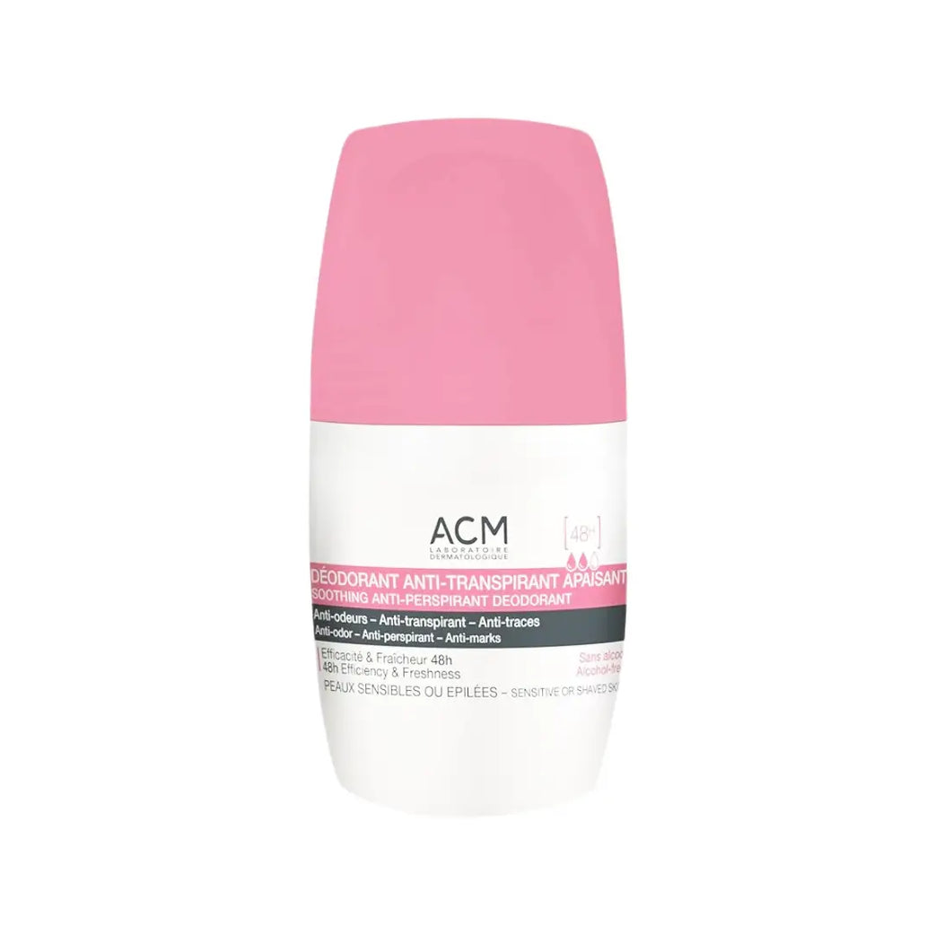 ACM Soothing Anti-Perspirant 48H Deodorant Roll-On 50ml – Gentle Long-Lasting Freshness