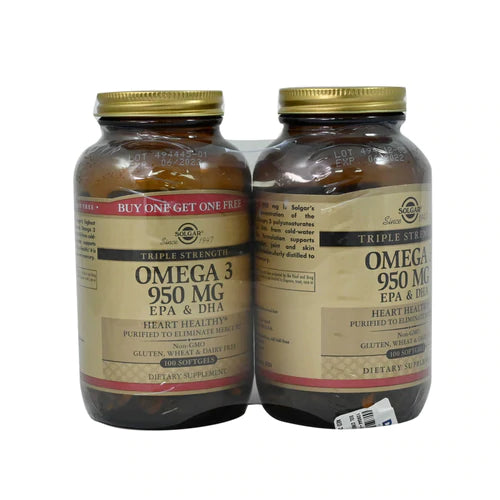 عرض سولجار أوميجا 3 950 مجم 100 قرص 1+1 