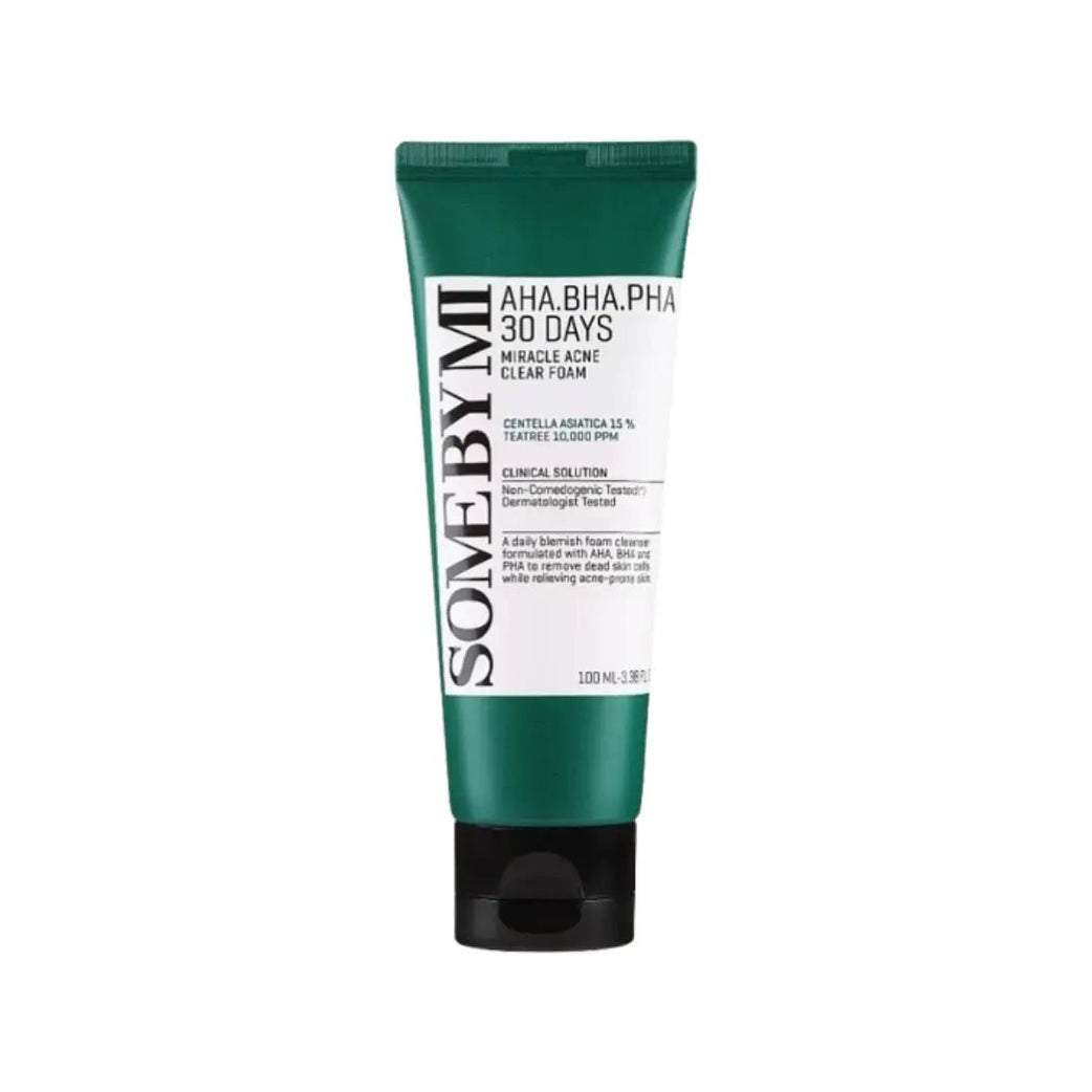 Some By Mi AHA BHA PHA 30 Days Miracle Acne Clear Foam 100ML