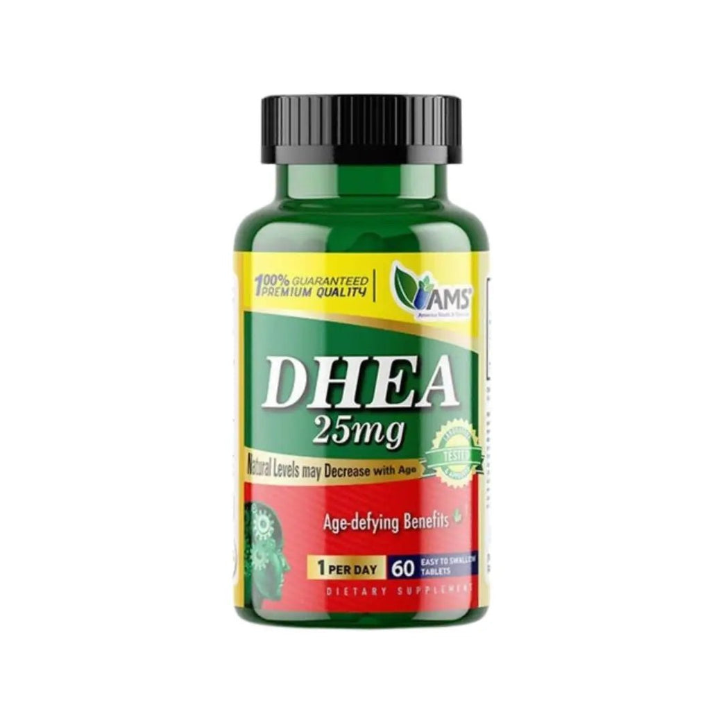AMS DHEA 25mg Tablets 60s wellness supplement