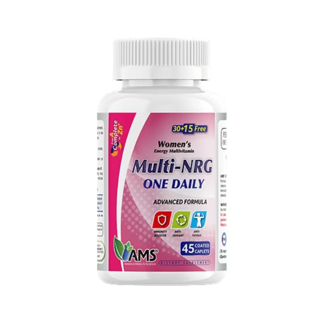 AMS Multi-NRG Women’s One Daily Caplet 45s for women’s energy, vitality, and daily nutritional support