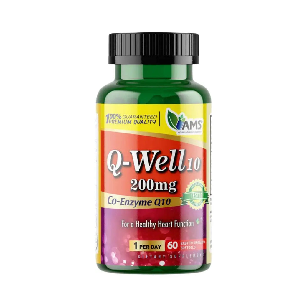 AMS Q Well10 200mg Softgel 60s