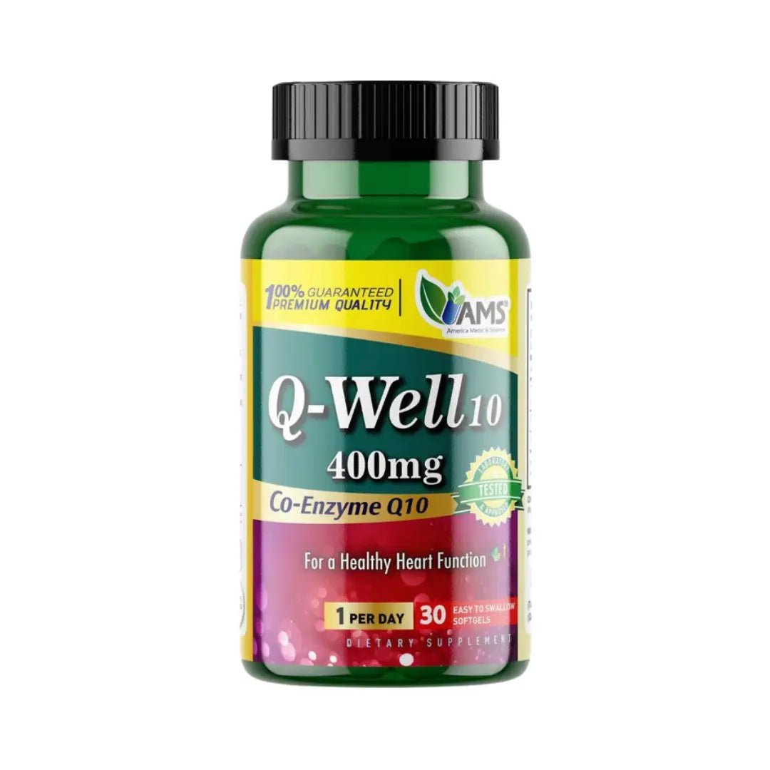 AMS Q Well10 CoQ10 400mg Softgels 30s