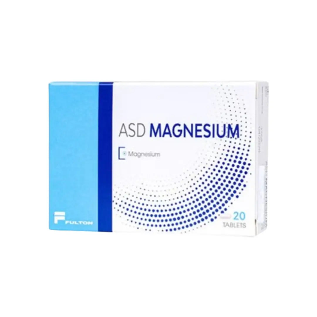 ASD Magnesium 400mg Tablets 20s – Daily Magnesium Supplement for Muscle & Nerve Support