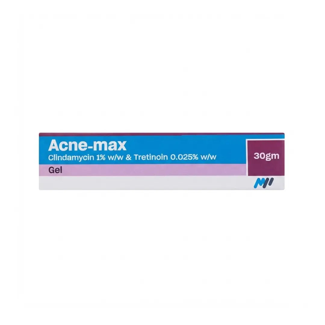 Acne-Max Gel 30g – Clindamycin Phosphate & Tretinoin Topical Gel