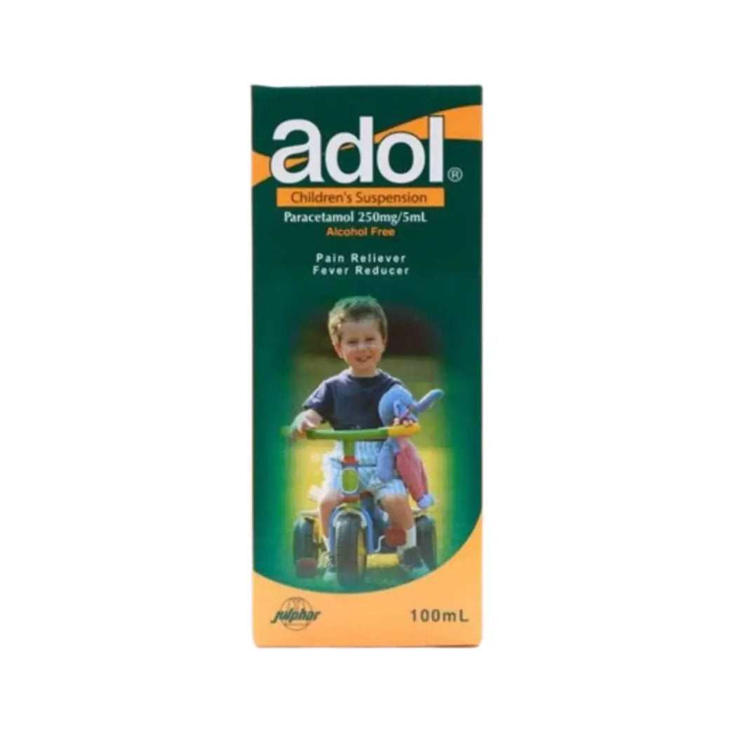 Adol Children Suspension 100ml bottle for children’s acetaminophen oral use