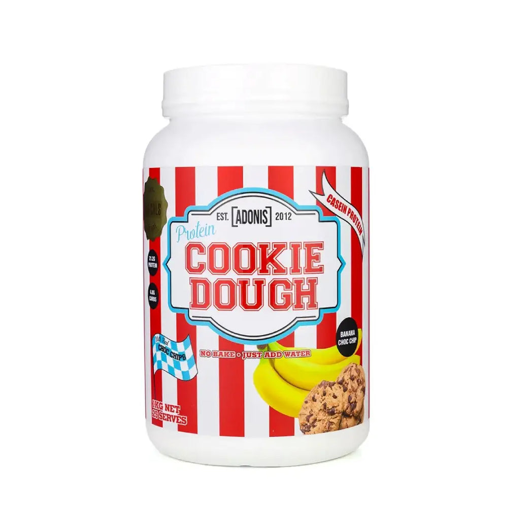 Adonis Protein Cookie Dough Banana Choc Chip 1kg 25 Servings – Protein Mix