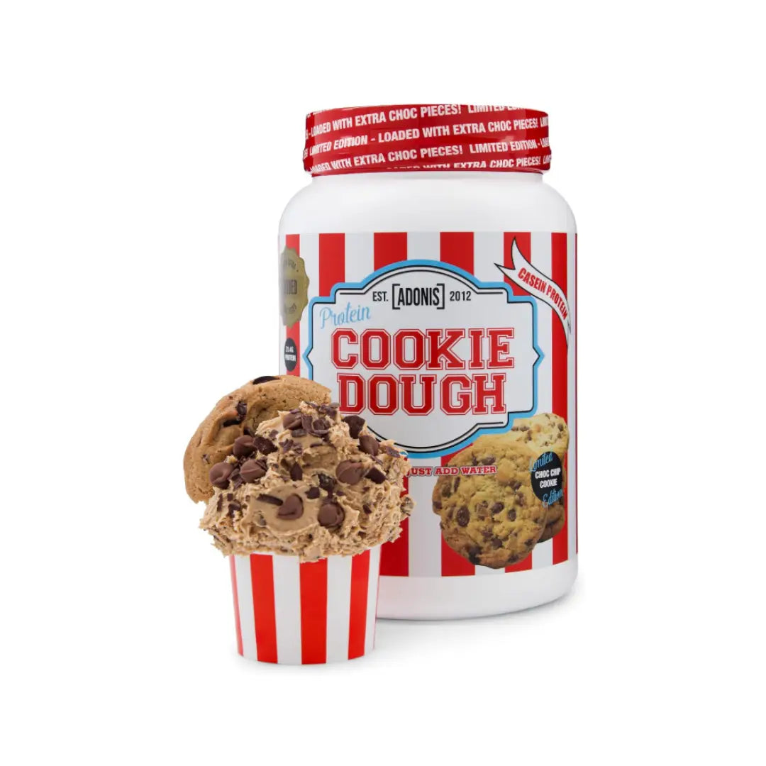 ADONIS Protein Cookie Dough Choc Chip 1kg – High Protein Dessert Mix, 20 Servings