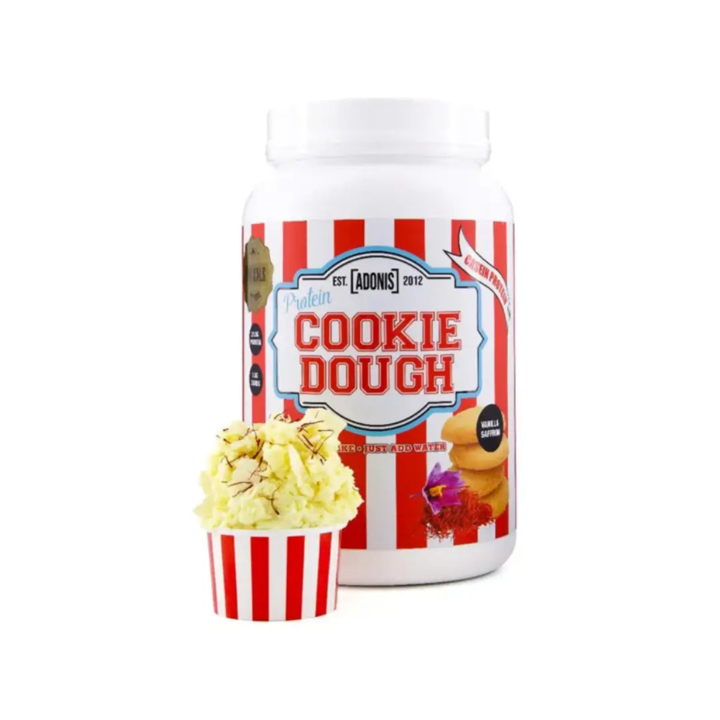 ADONIS Protein Cookie Dough Vanilla Saffron 1kg – High Protein Dessert Mix, 25 Servings