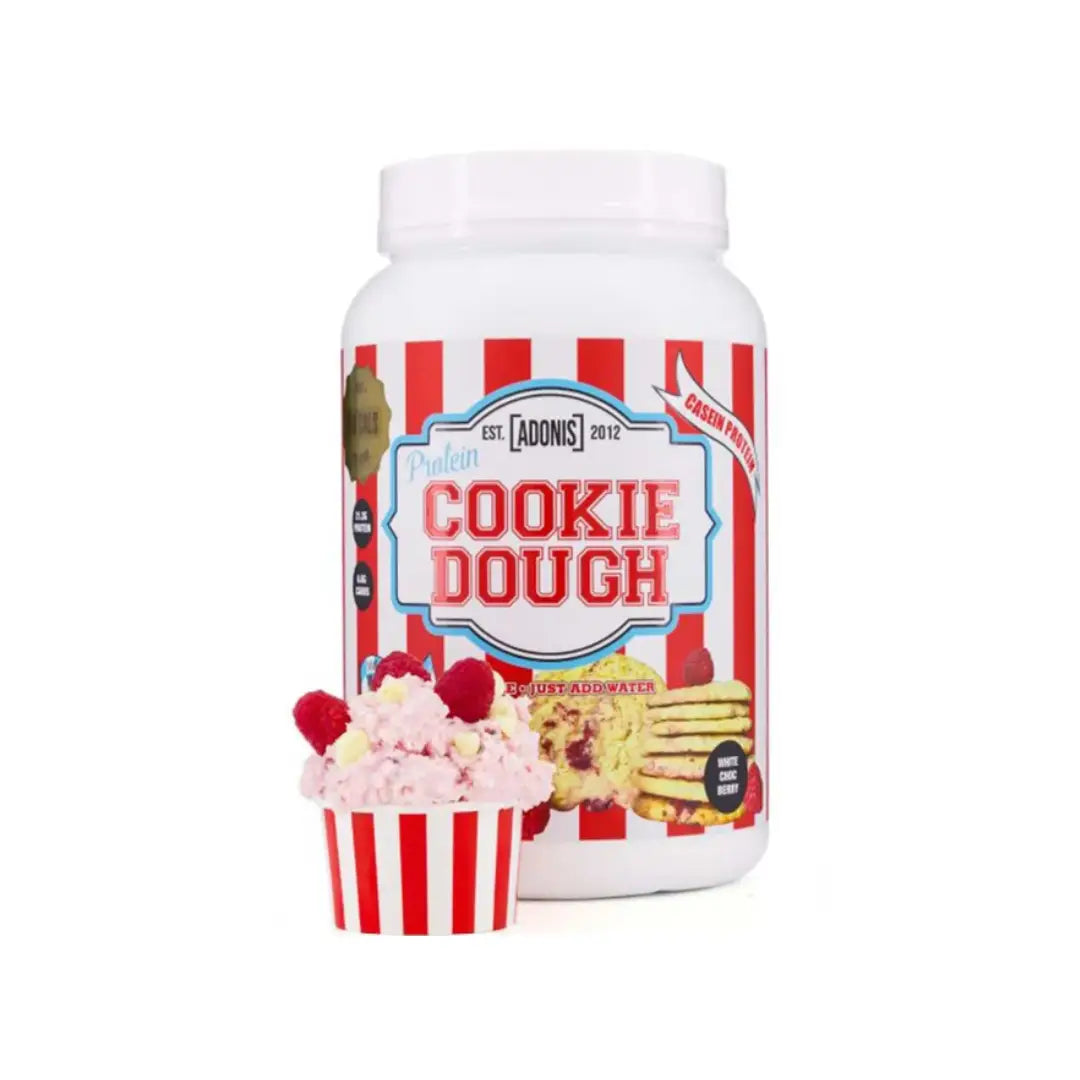 Adonis Protein Cookie Dough White Choc Berry 1kg Serv 25