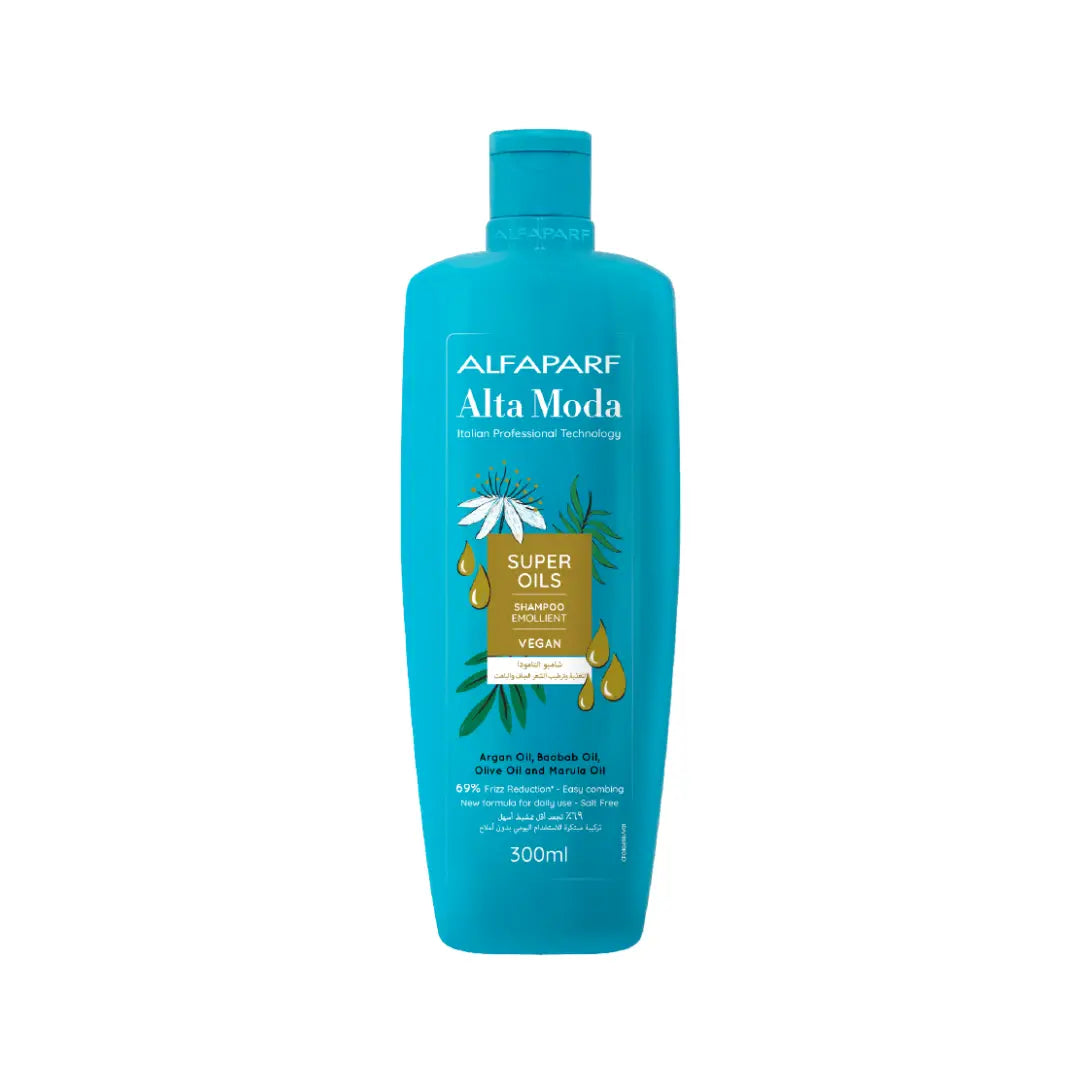 Alfaparf Alta Moda Super Oils Emollient Shampoo 300ml – Nourishing Hair Shampoo