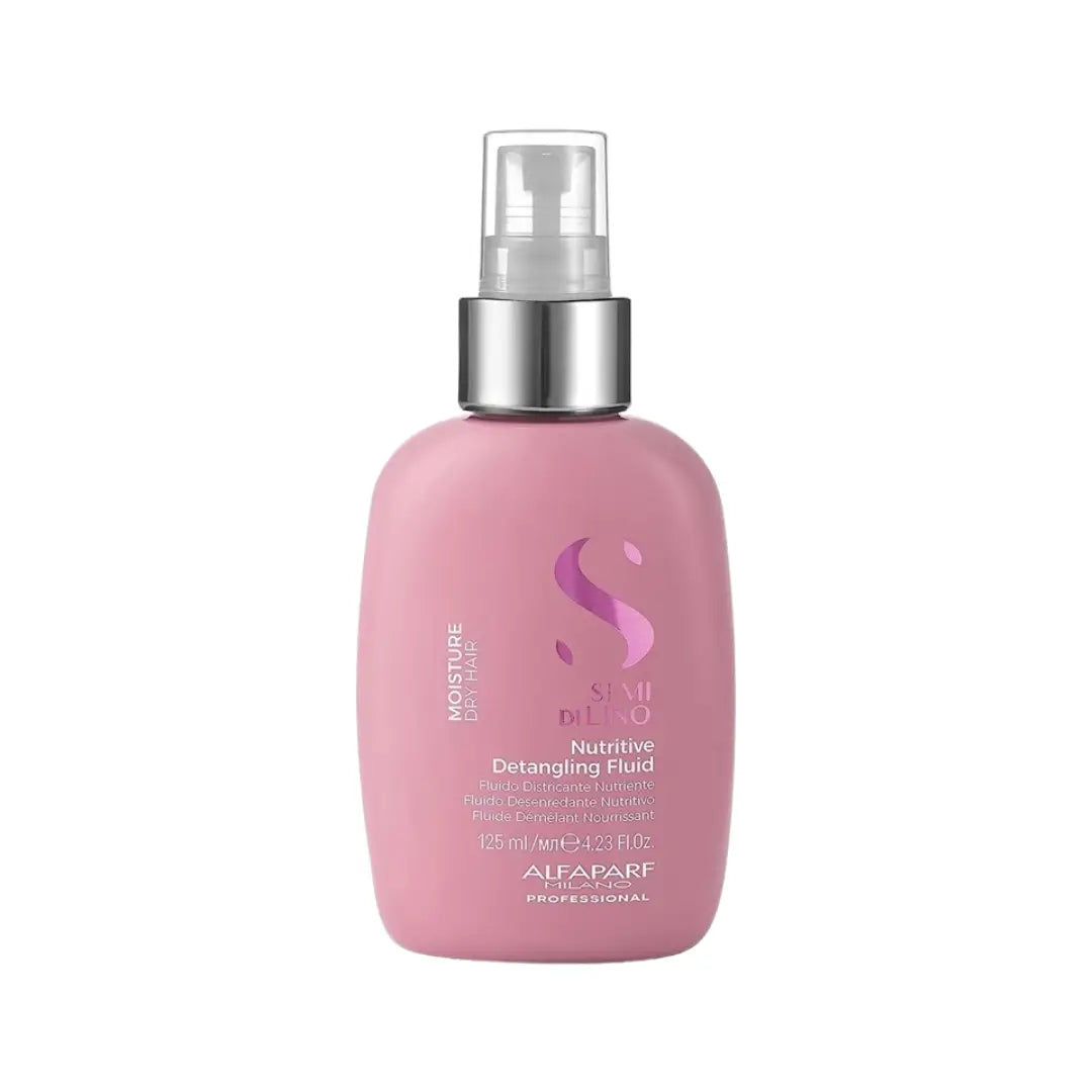 Alfaparf Milano Professional Semi Di Lino Nutritive Detangling Fluid 125ml Leave-In Treatment for Dry Hair