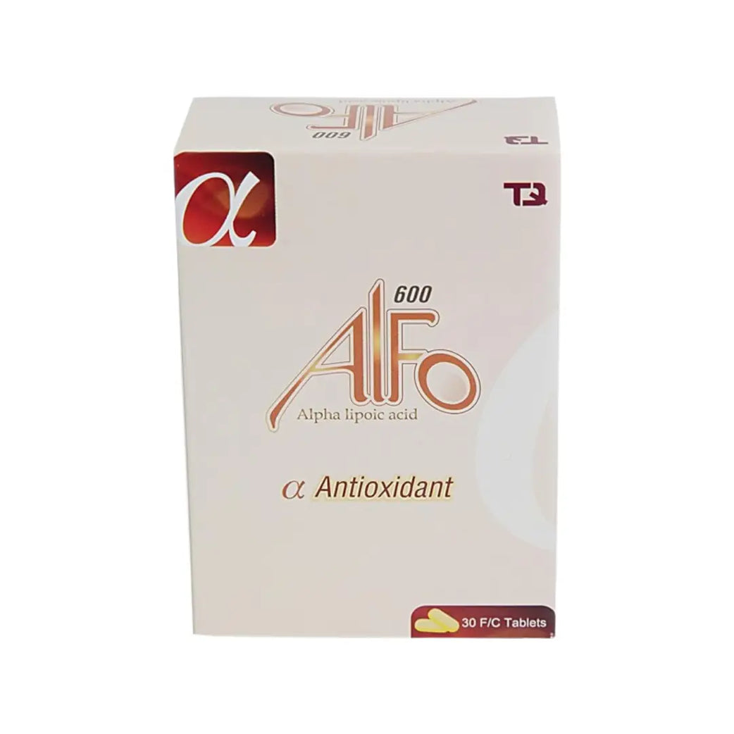 Alfo 600MG - Alpha Lipoic Acid Tab 30s