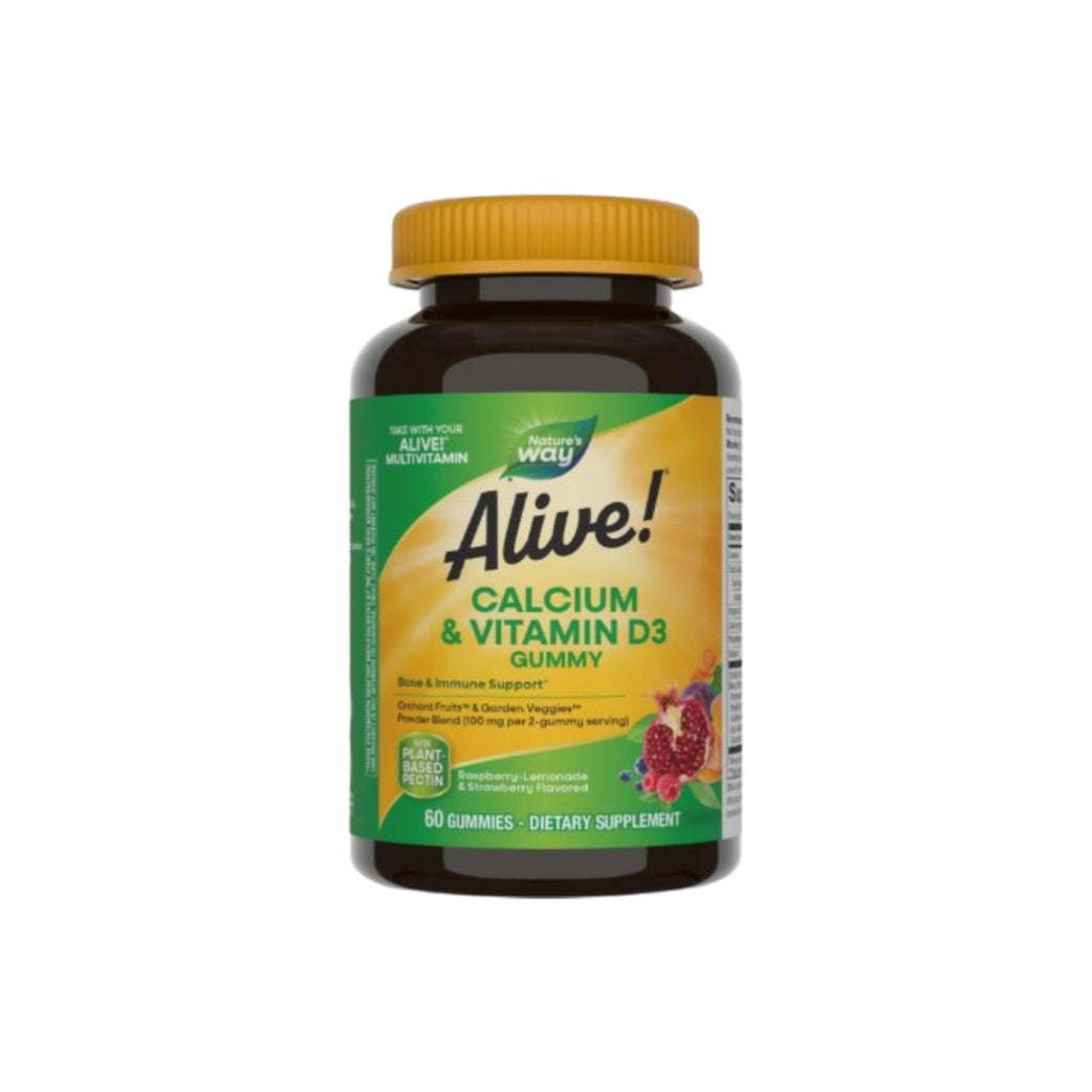 Nature's Way Alive Daily Calcium & Vitamin D3 Gummies 60's