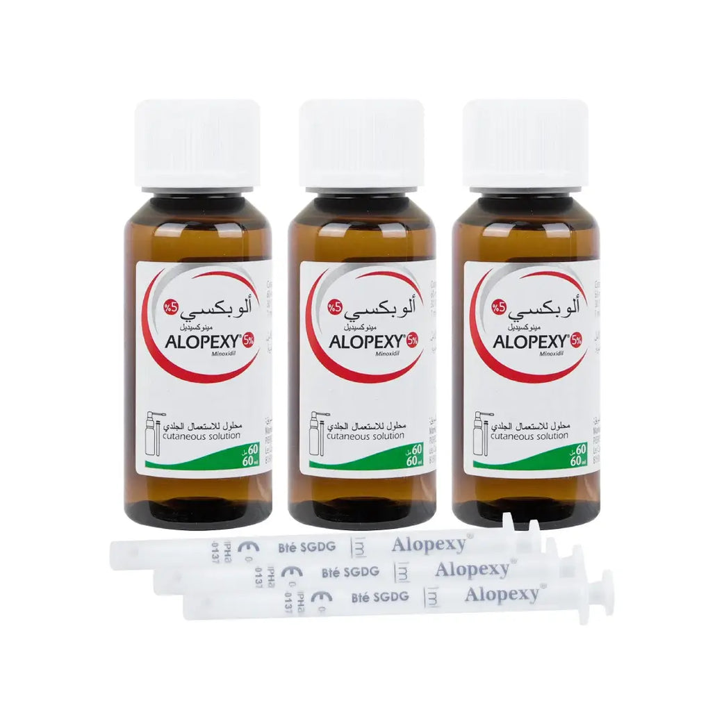 Alopexy 5% Minoxidil 60ml 3s – Topical Hair Loss Treatment