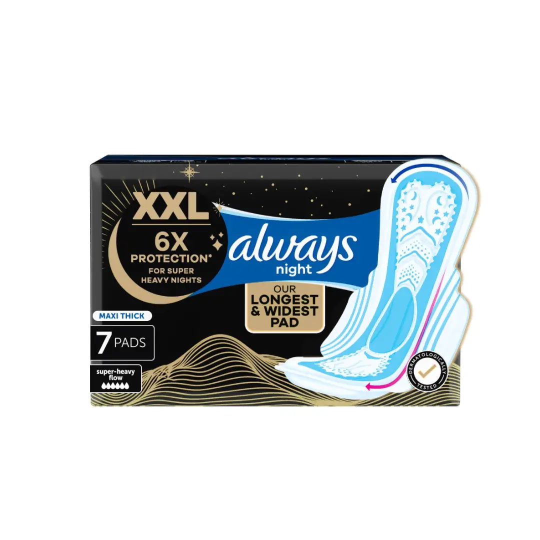 Always Dreamz Maxi Thick Heavy Night Pad With Wings 7S sanitary pads
