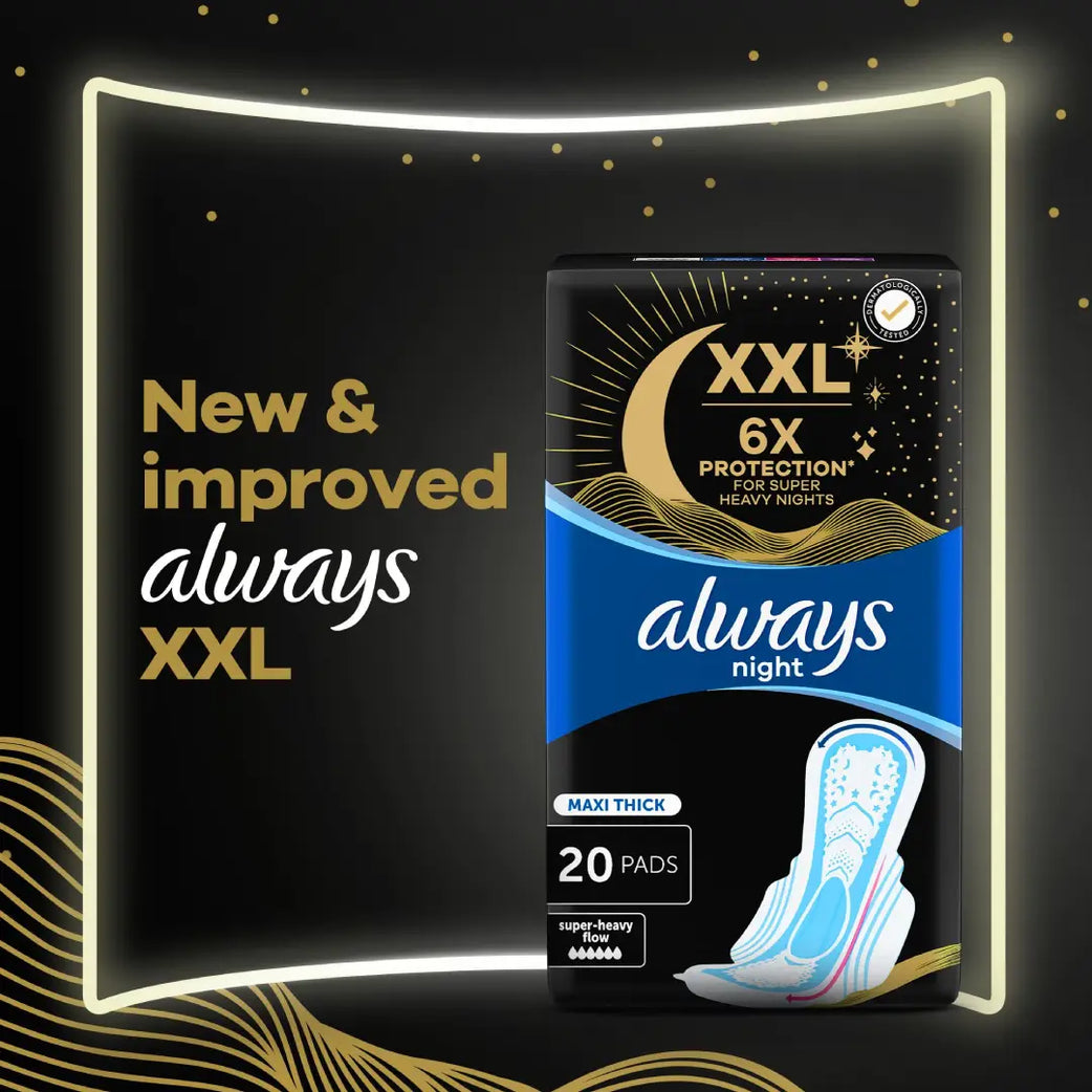 Always Dreamz Maxi Thick Heavy Night Pad With Wings 7S sanitary pads