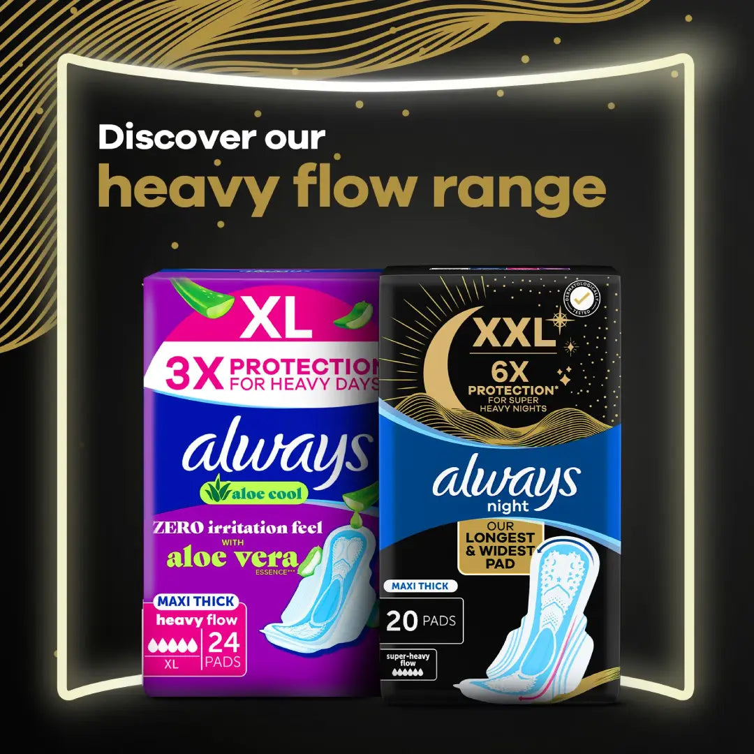 Always Dreamz Maxi Thick Heavy Night Pad With Wings 7S sanitary pads