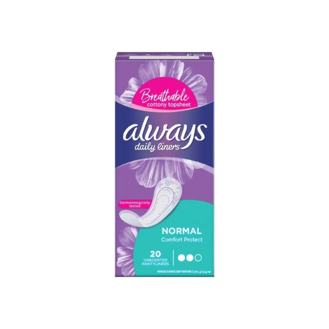 Always Daily liners Normal Comfort Unscented 20S