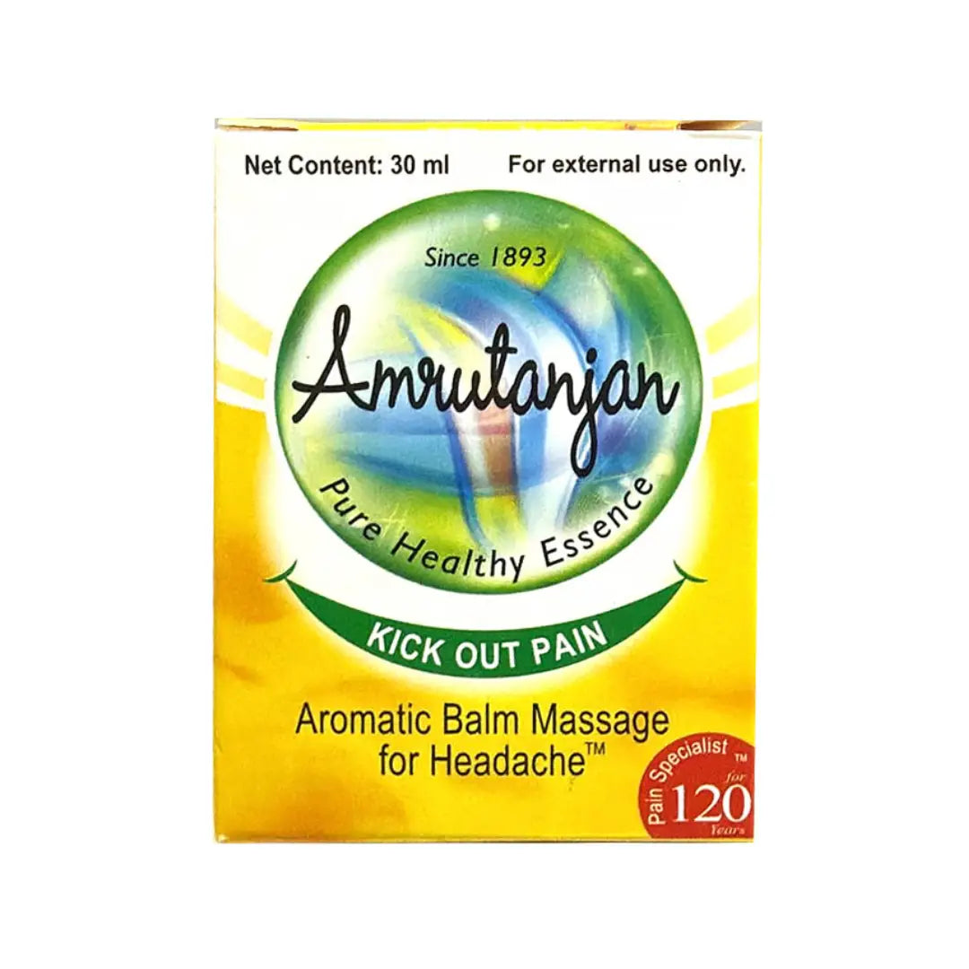 Amrutanjan Aromatic Balm 30ml | Cooling Pain Relief Balm | Headache & Muscle Relief Ointment
