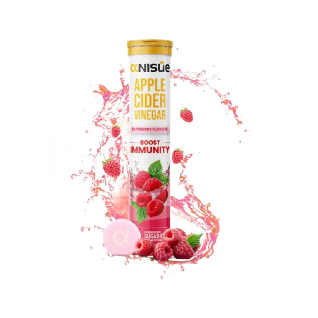 Anisue Apple Cider Vinegar Raspberry Effervescent Tab 20s