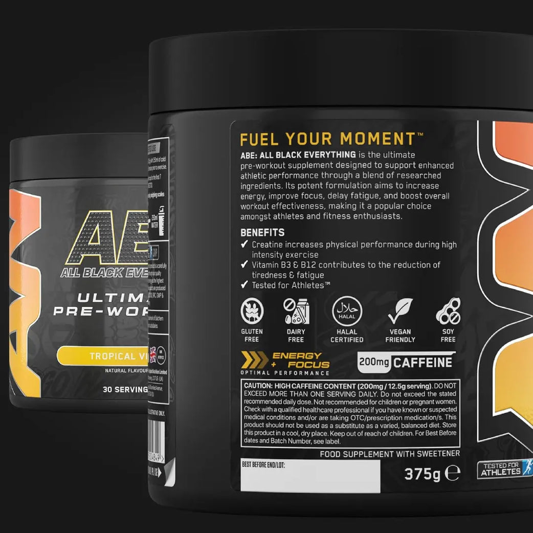 Applied Nutrition ABE Ultimate Pre Workout Tropical Vibes Flavour 375g Serv 30