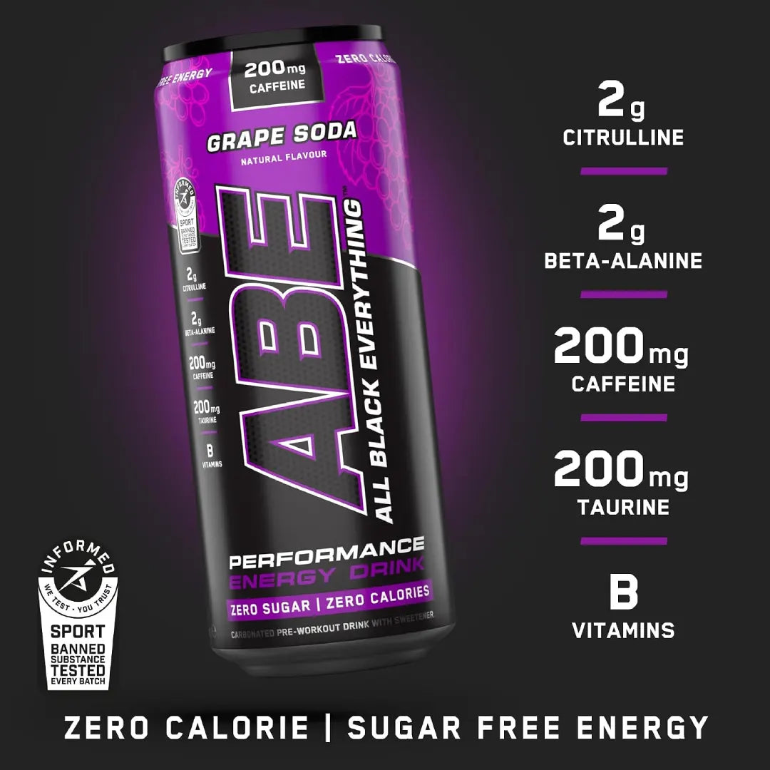 Applied Nutrition ABE Grape Soda Drink 330ml