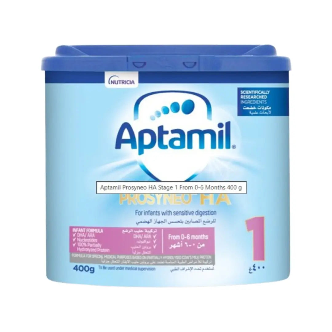 Aptamil Prosyneo HA 1 Infant Milk Formula 400g – Hypoallergenic Formula with SYNEO™, DHA & Prebiotics for 0–6 Months