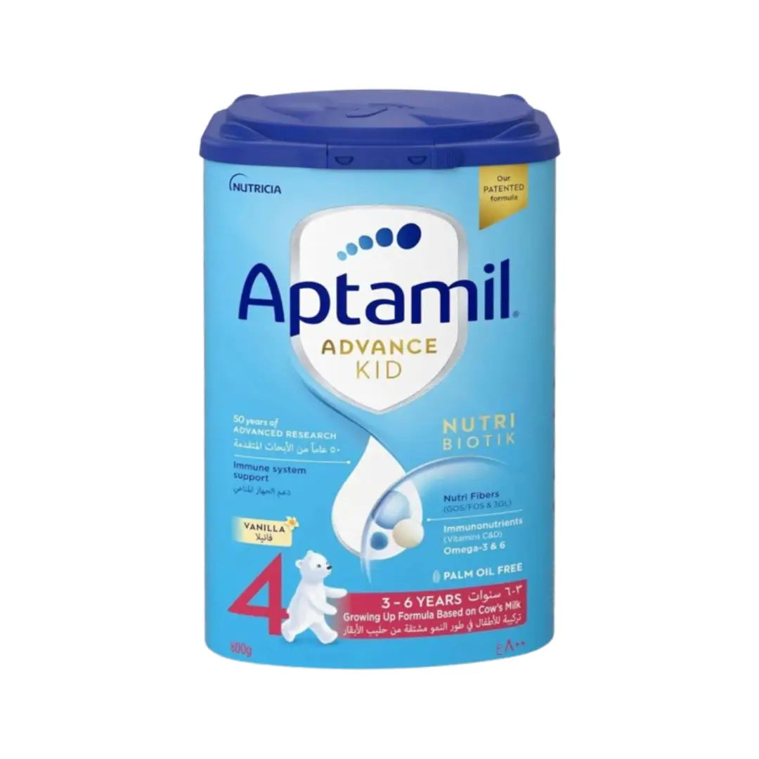 Aptamil Advance Kid 4 NutriBiotik 800g – Growing Up Milk Formula for Kids with Vitamins for Immunity, Brain & Growth Support