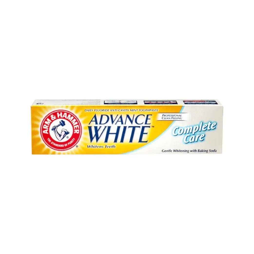 Arm & Hammer Advance White Complete Care Toothpaste 115g Whitening Toothpaste with Fluoride and Baking Soda