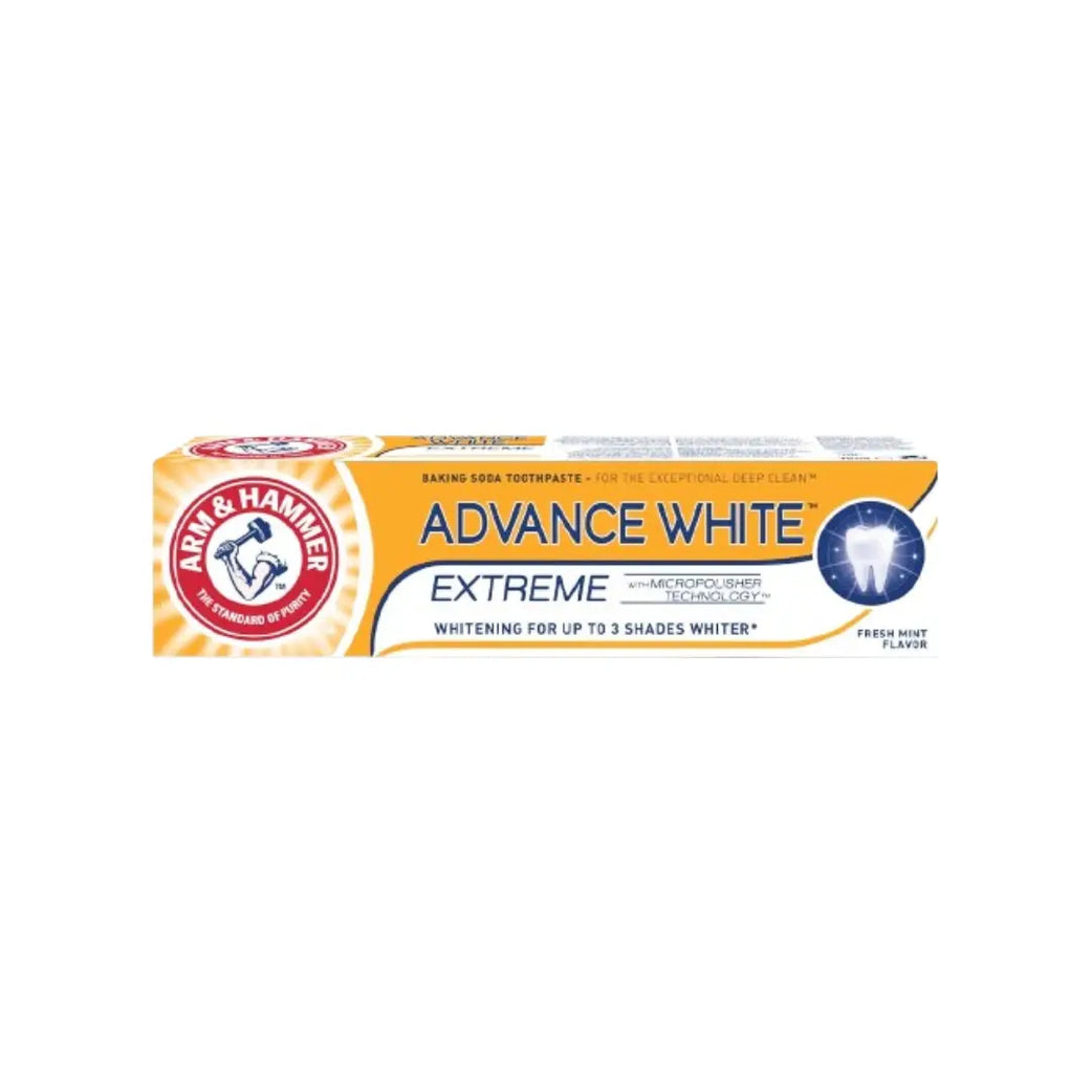 Arm & Hammer Advance White Extreme Toothpaste 75ml Whitening Fluoride Toothpaste for Daily Oral Care