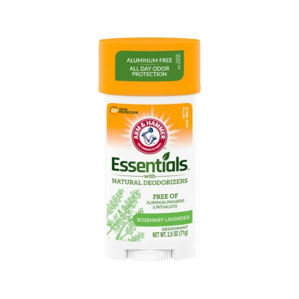 Arm & Hammer Essentials Rosemary Lavender Deodorant Stick 71g Aluminum Free Daily Odor Protection
