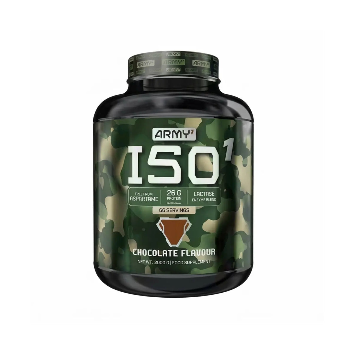 Army1 ISO 1 Protein 2000g Chocolate – Whey Protein Powder, 66 Servings