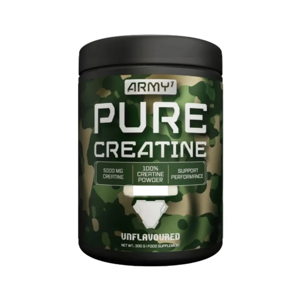 Army 1 Pure Creatine Monohydrate Powder – Unflavored- 500g (100 Servings)
