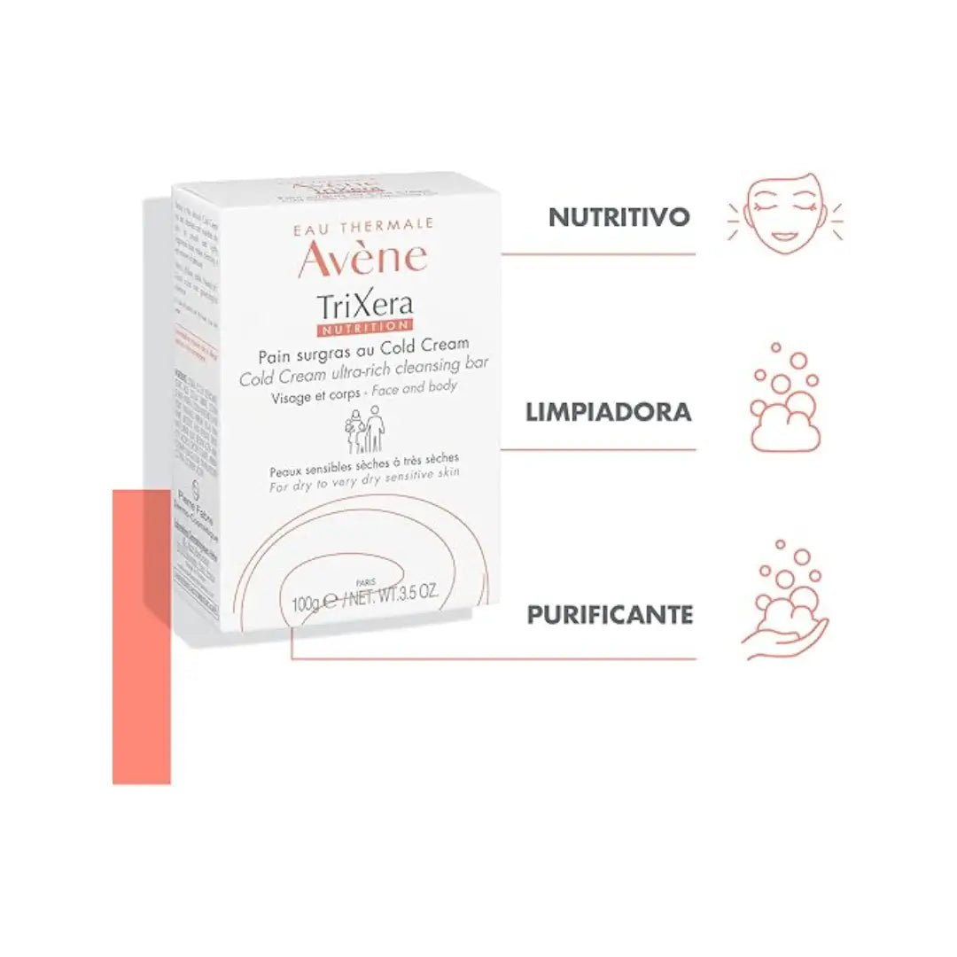 Avene Trixera Cold Cream Ultra Rich Cleansing Bar 100G